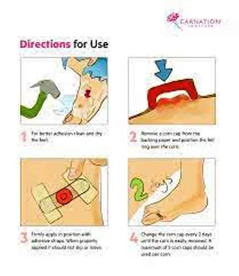 Corn plasters, 5 medical bandages for foot wound treatment