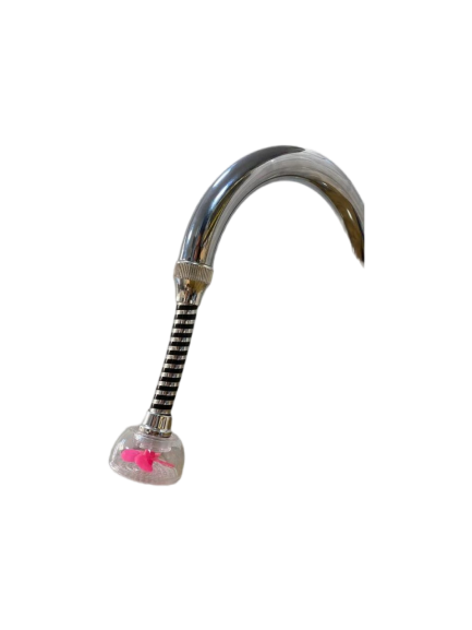 صنبور وفلتر دوار 360 درجة مع انبوبة فولاذية قابلة للطي