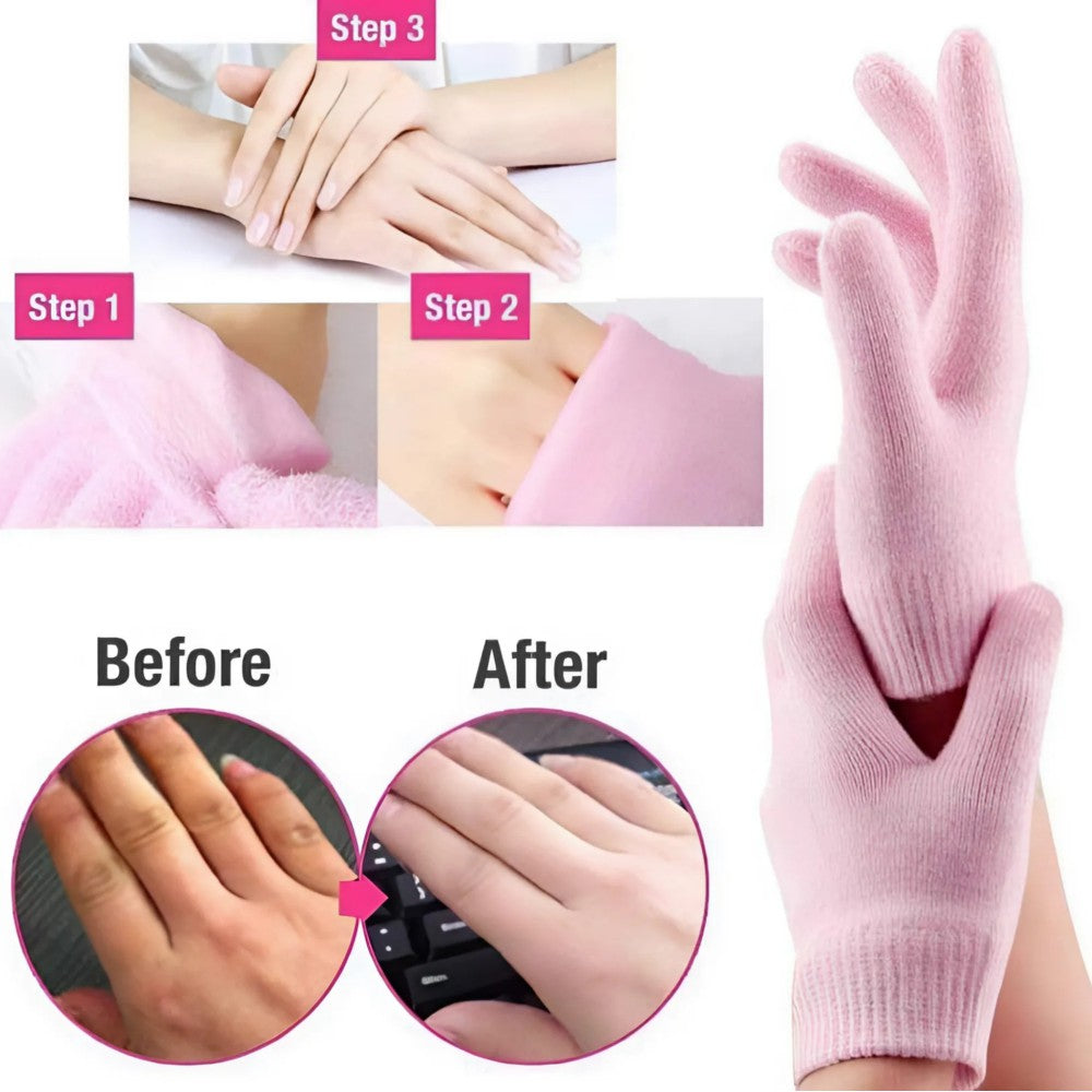 كفوف جل سليكون لترطيب اليدين