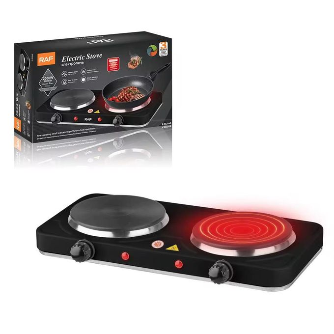 RAF R.8020AB 3-Burner Automatic Gas Cooktop Made of Unbreakable Glass