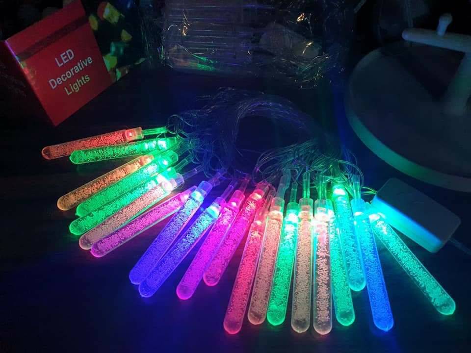 حبل اضاءة قطرات المطر ملون 7م 20 لمبة يو اس بي