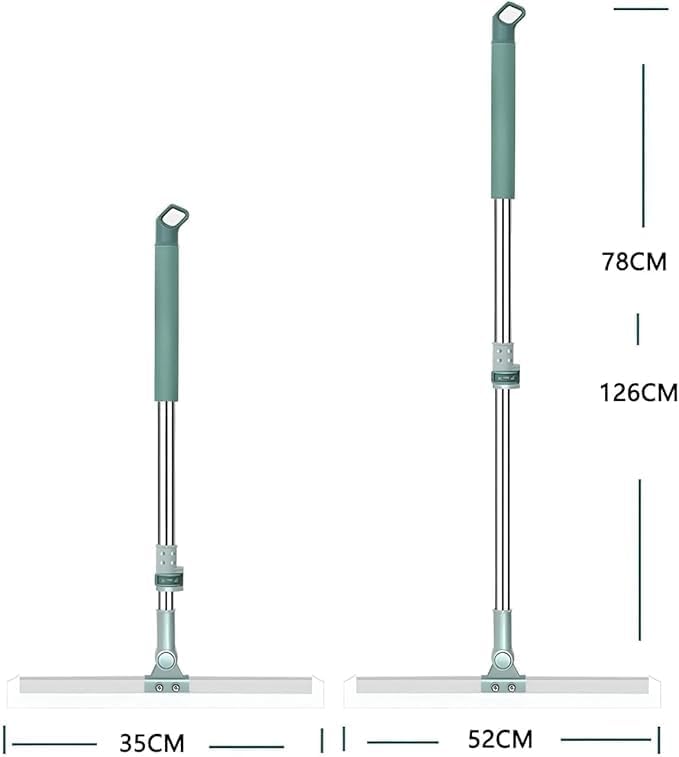 ممسحة أرضيات سيليكون للمطبخ والحمام والزجاج بيد طويلة – نظافة فائقة بسهولة!