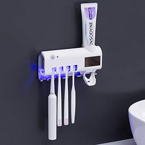 Toothbrush Holder, Automatic Toothpaste Dispenser, and UV Sterilizer