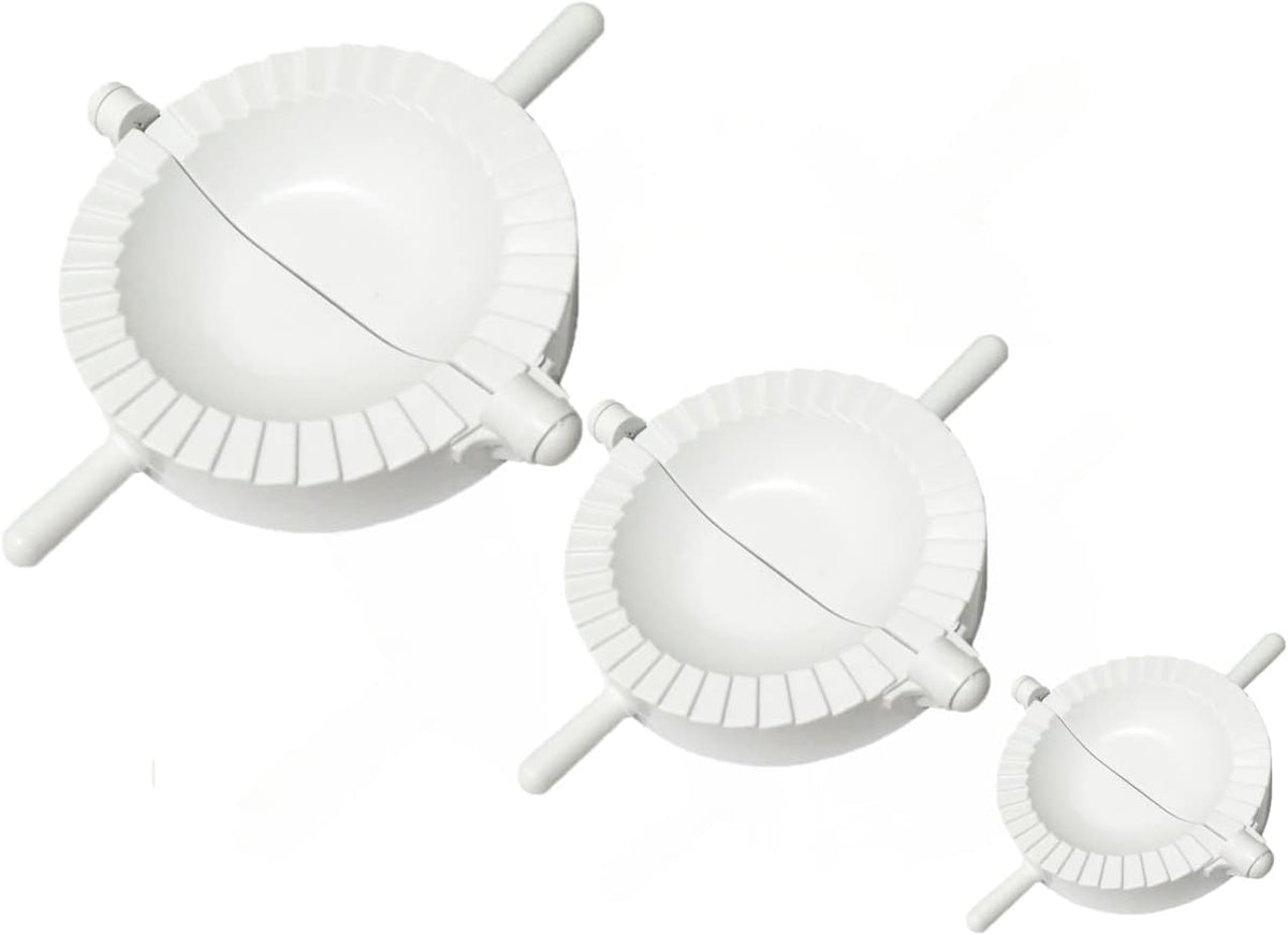 A 3-piece set of molds for making pies, pastries, and baked goods