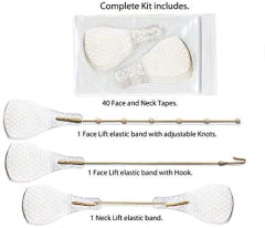 Invisible face-lifting tape, double-sided, for makeup, skin tightening, and wrinkle removal around the face, jaw, chin, and neck area.