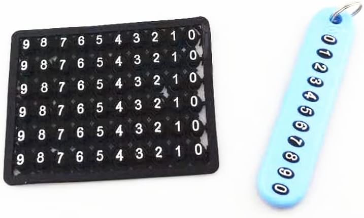 لوحة أرقام هاتف وسلسلة مفاتيح - حل أنيق لمشكلة الضياع!