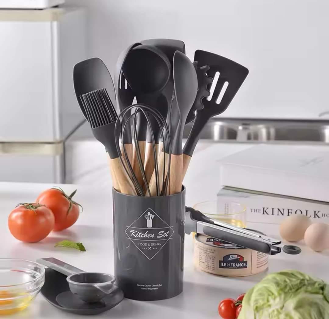 12-Piece Silicone Kitchen Utensil Set
