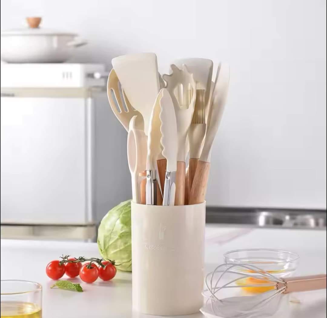 12-Piece Silicone Kitchen Utensil Set