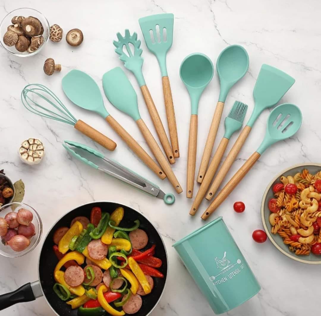 12-Piece Silicone Kitchen Utensil Set