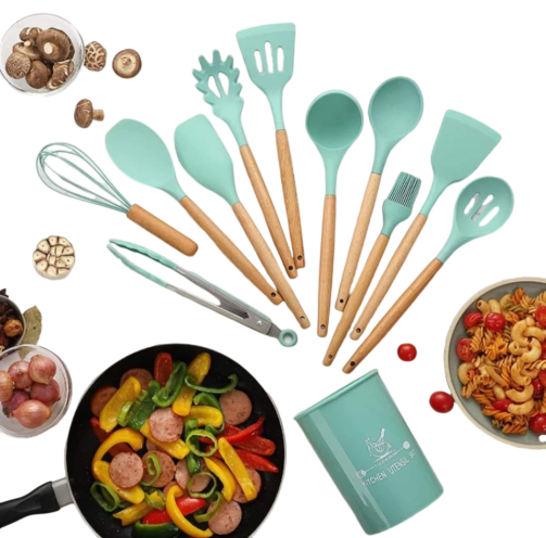12-Piece Silicone Kitchen Utensil Set