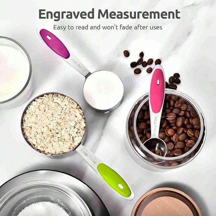 5-Piece Stainless Steel Measuring Cup Set