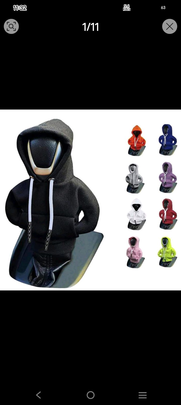 Hoodie Gear Shift Cover - Car Gear Shifter Cover