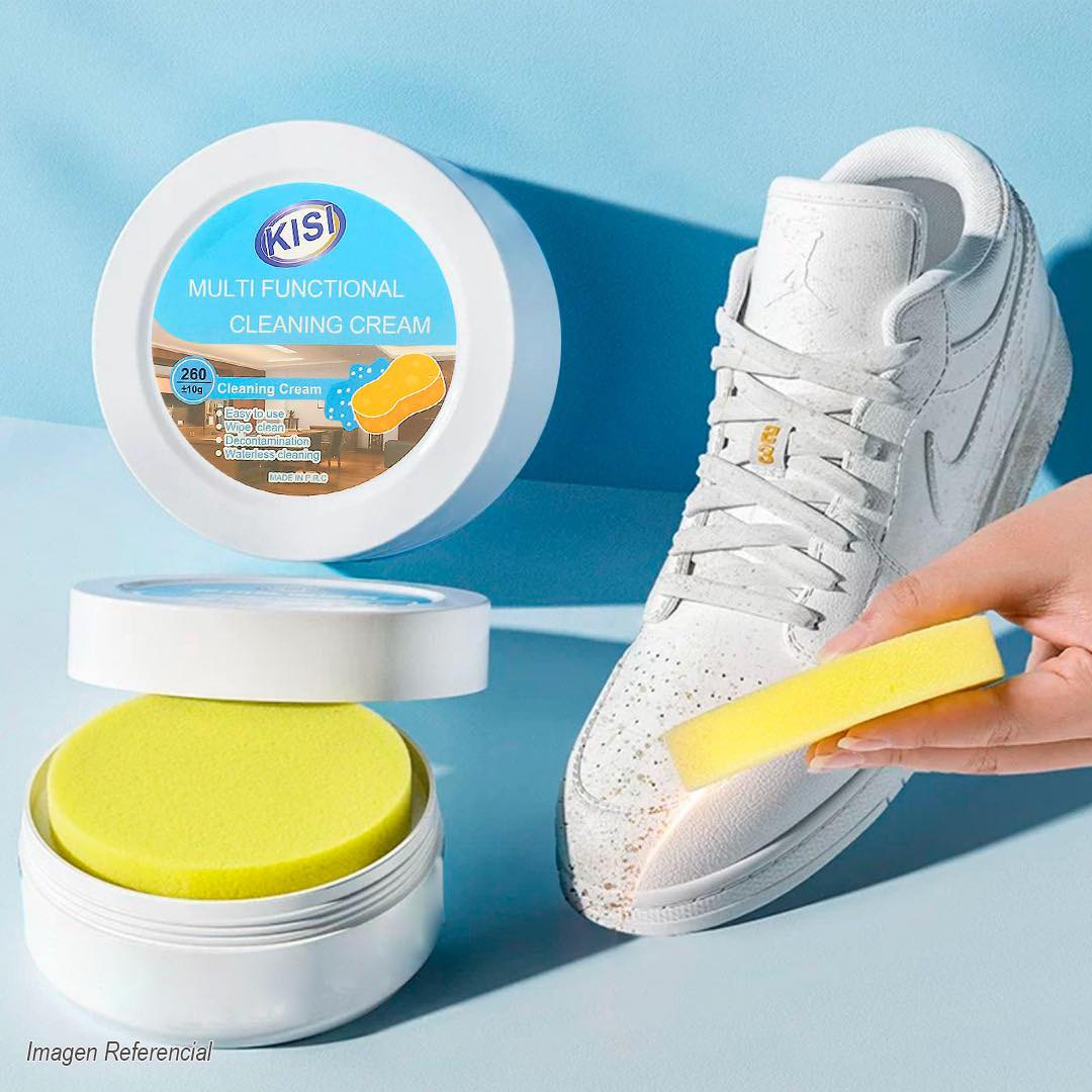 شمع كريم متعدد الاستخدامات للتنظيف وإزالة البقع، كريم تنظيف متعدد الاستخدامات، كريم تنظيف متعدد الأغراض ، منظف أحذية أبيض 250 غم