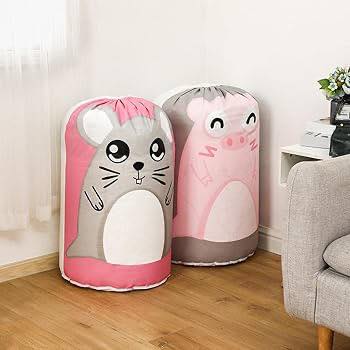 حقيبة تخزين وردية قابلة للطي