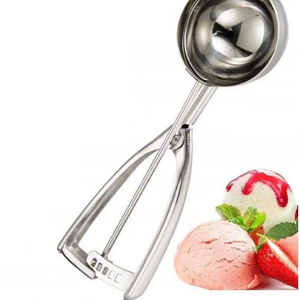 Professional Stainless Steel Ice Cream Scoop - Easy to Use and Clean