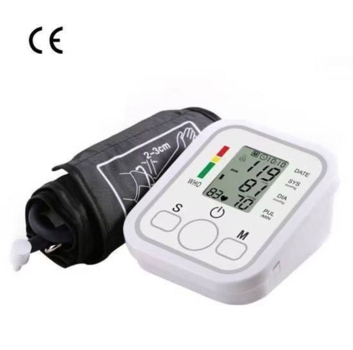 جهاز قياس ضغط الدم الإلكتروني الناطق الأوتوماتيكي بالكامل على شكل ذراع يعمل بالكهرباء او البطاريات
