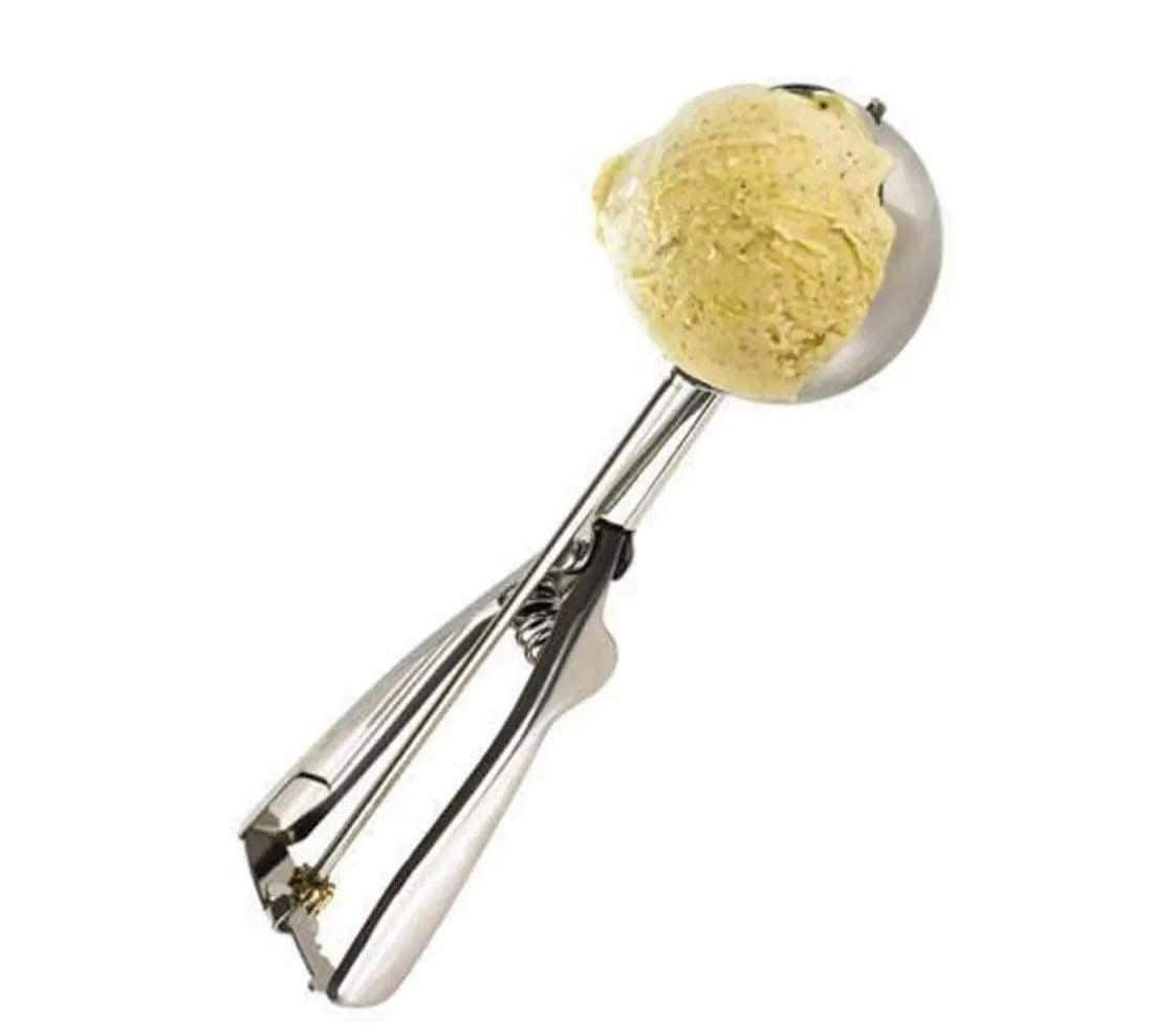 Professional Stainless Steel Ice Cream Scoop - Easy to Use and Clean