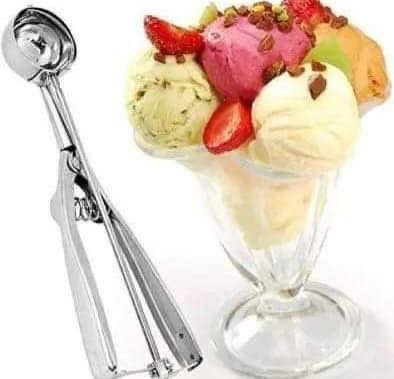 Professional Stainless Steel Ice Cream Scoop - Easy to Use and Clean