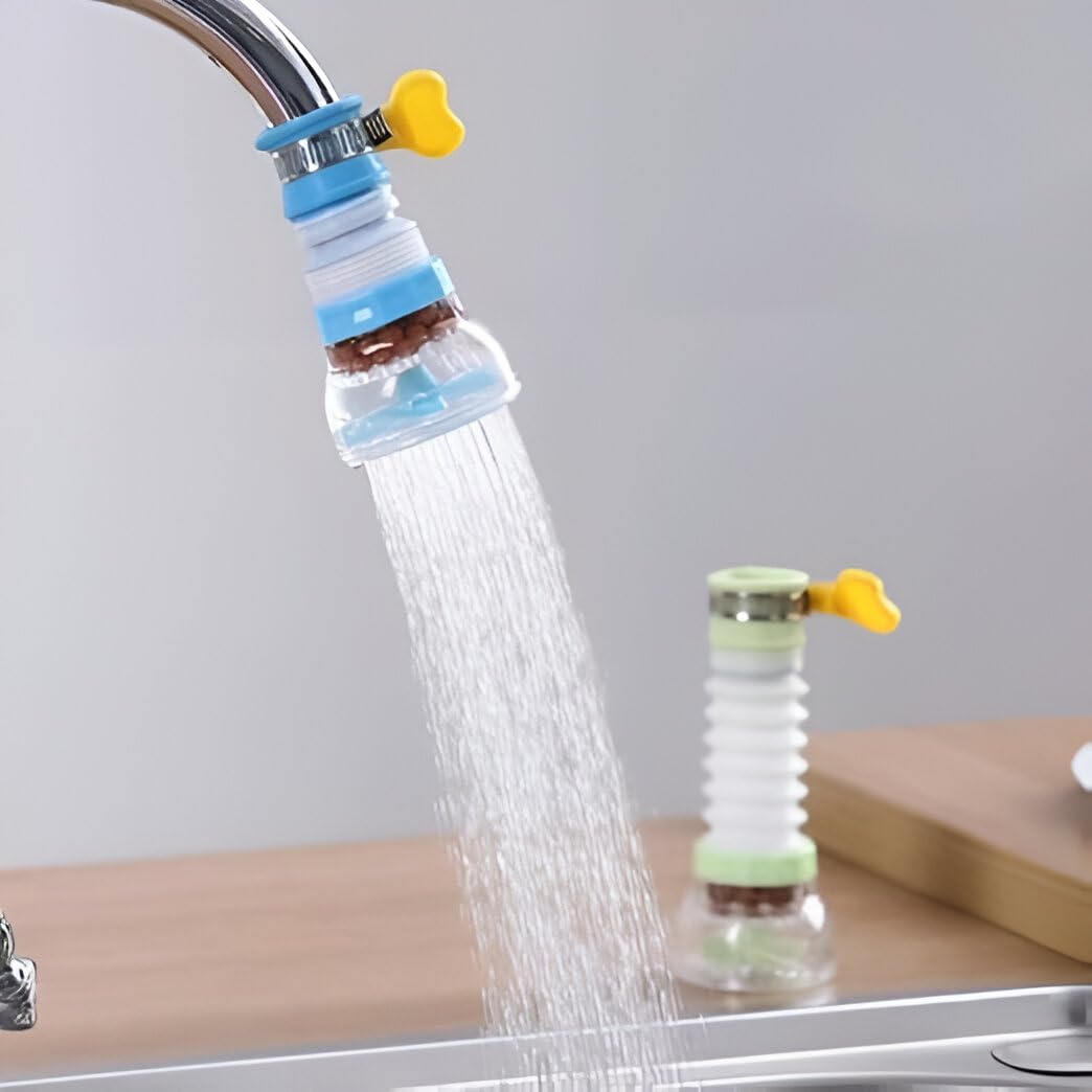 Flexible Kitchen Faucet Head and Filter – 360° Rotating Sprayer with 3 Water Flow Modes