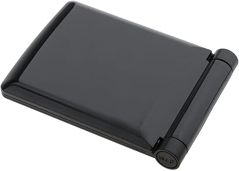 مرآة مكياج صغيرة قابلة للطي مع اضاءة ليد 8 مصابيح - مرآة سفر جيبية