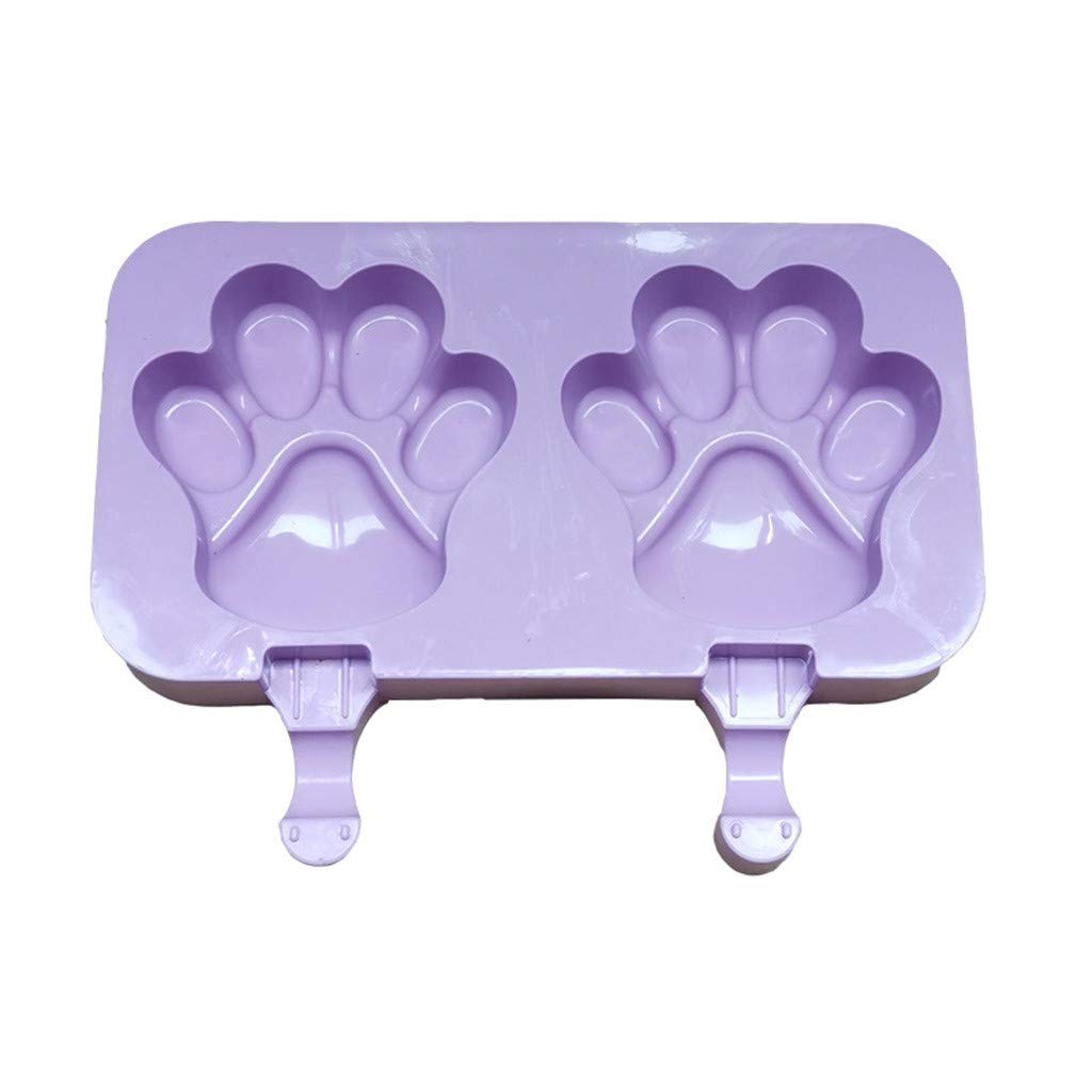 قوالب آيس كريم قوالب مصاصة ثلجية لطيفة سليكون مع 50 عود