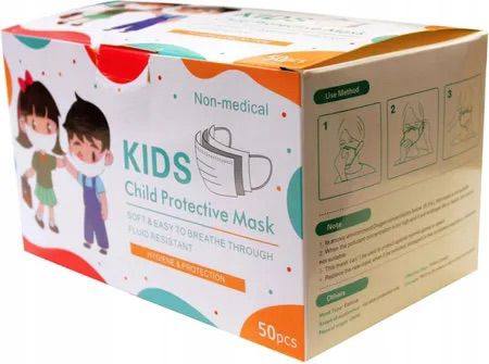 Kids Non-Medical Face Masks – 50 Pieces