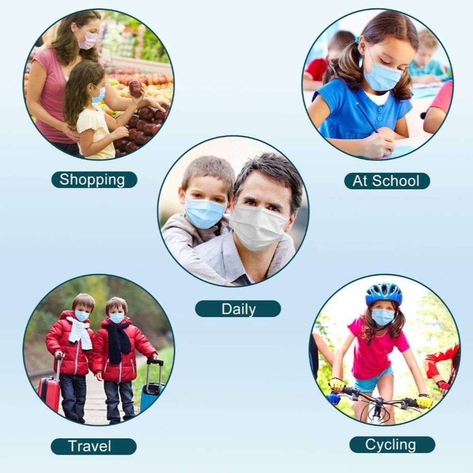 Kids Non-Medical Face Masks – 50 Pieces