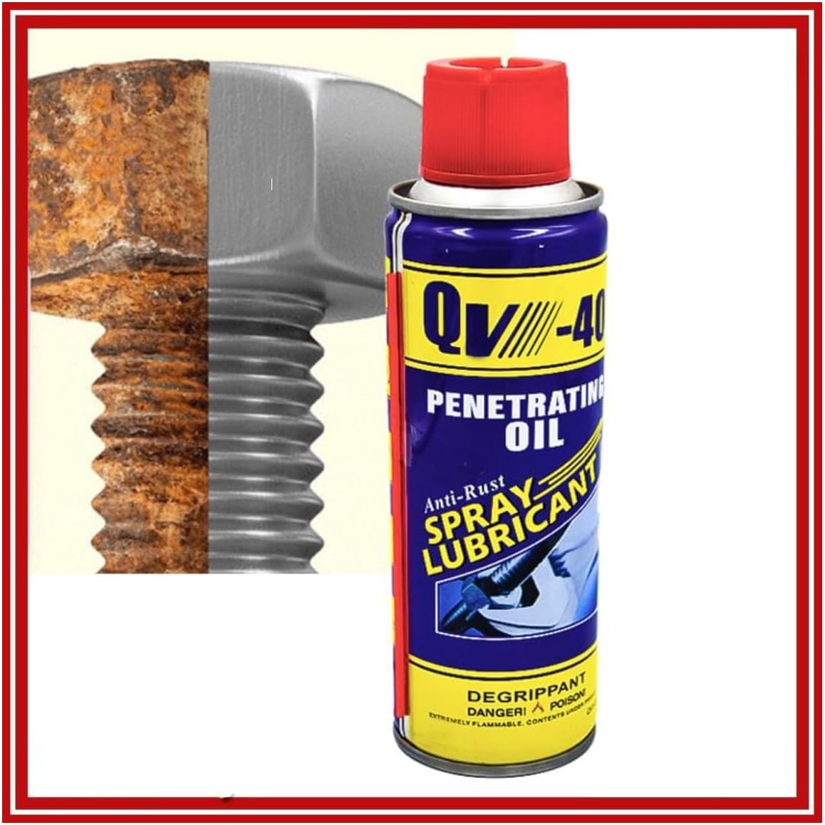 U Well QV-40 Multi-Purpose Rust Remover Spray 280ml