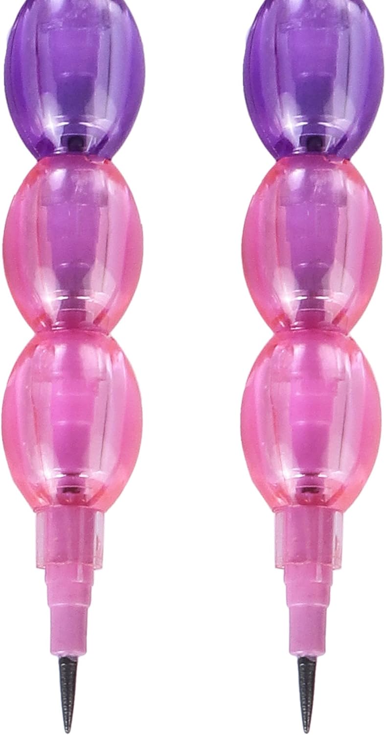 قلم رصاص قابل للتكديس غير قابل للبري – 14 سنًا بتصميم اللؤلؤ