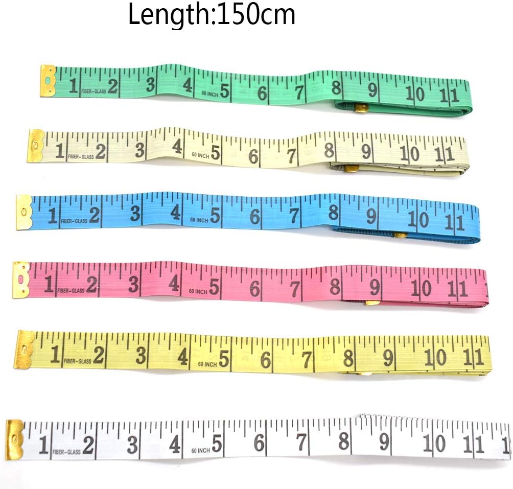 Dual Sided Tape Measure, Yueser Soft Tape Measure for Body Measuring Sewing, Family Use 150cm/60inch 2 Pack