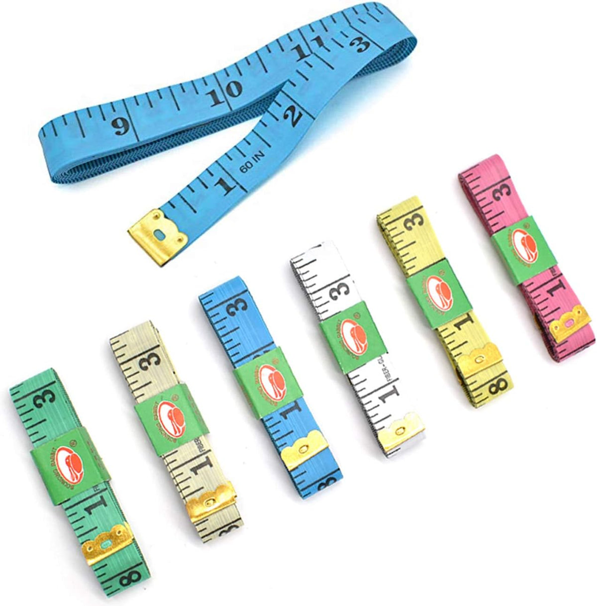 Dual Sided Tape Measure, Yueser Soft Tape Measure for Body Measuring Sewing, Family Use 150cm/60inch 2 Pack
