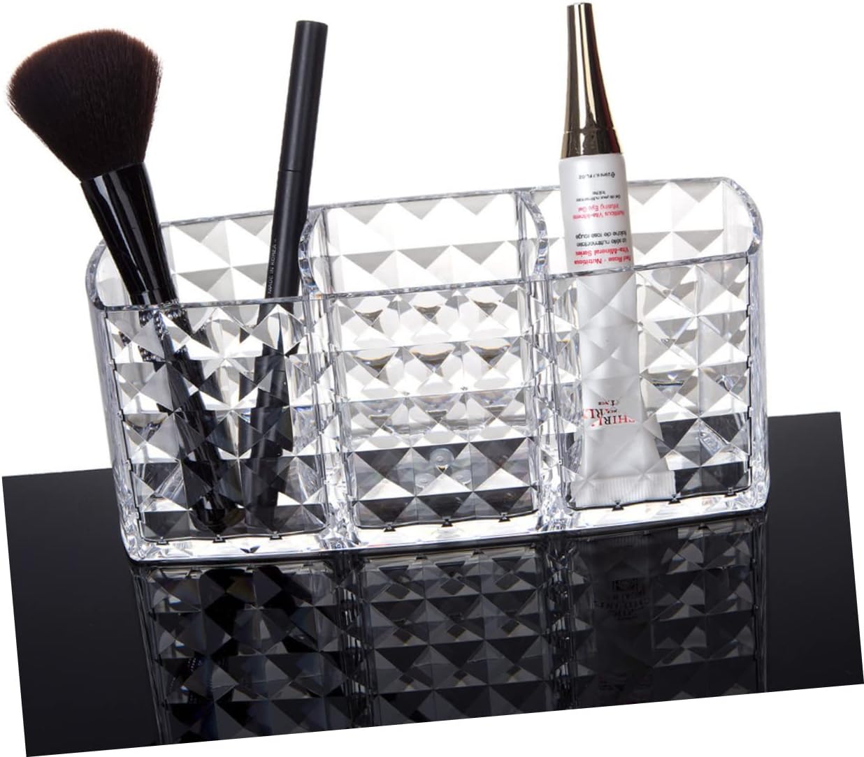 منظم اكريلك 3 اقسام متعدد الاستخدامات 20×8.5×5.5 سم