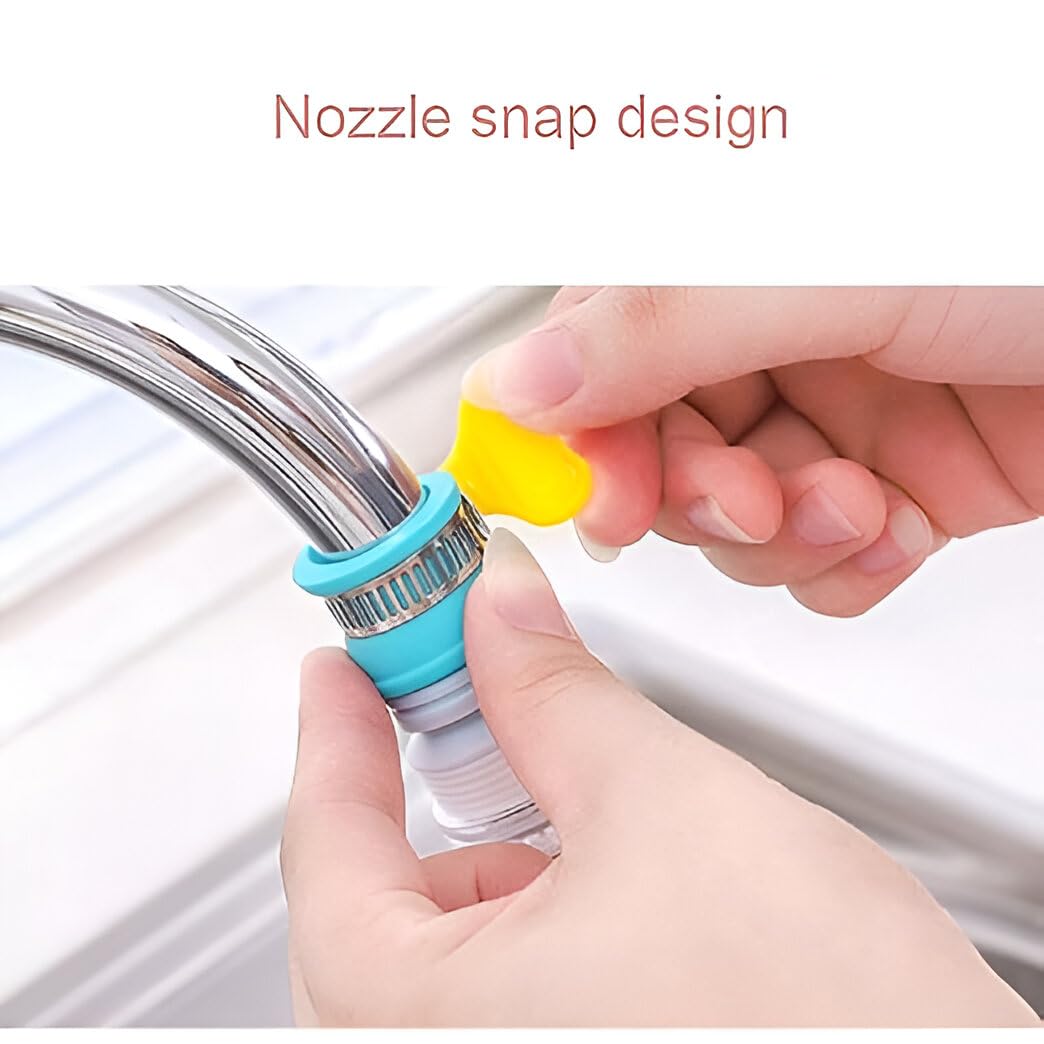 Flexible Kitchen Faucet Head and Filter – 360° Rotating Sprayer with 3 Water Flow Modes