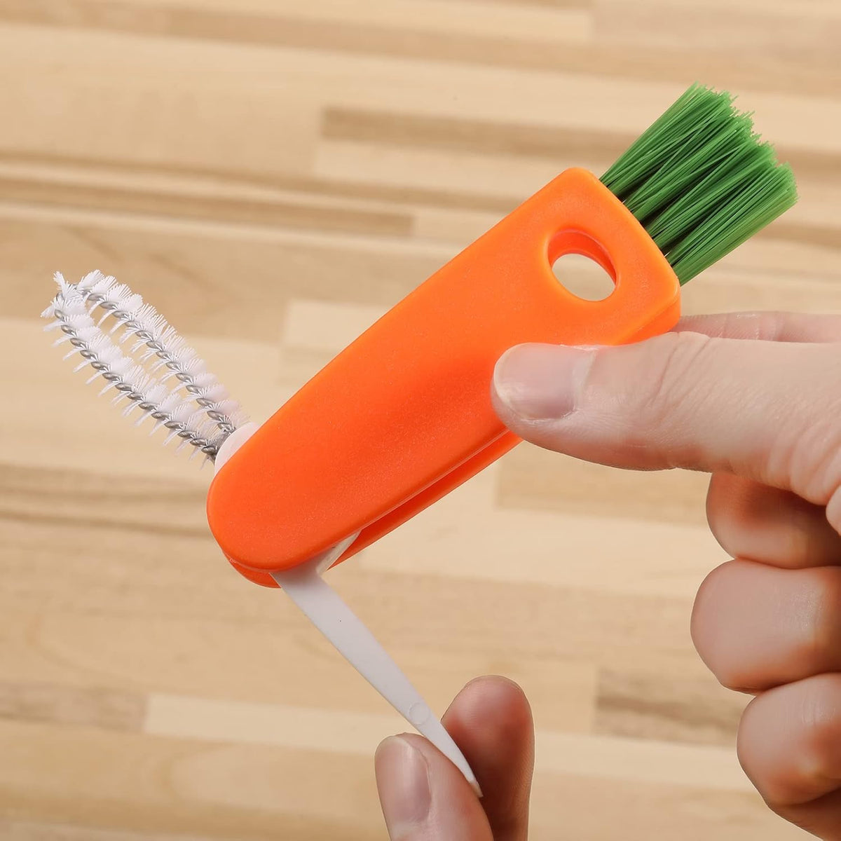 3-in-1 Multifunctional Cleaning Brush, Small Bottle Cap Cleaning Brush, Bottle Crevice Cleaning Brush Set, Bottle Cap Detailing Brush, Baby Bottle Cap, Cap Groove