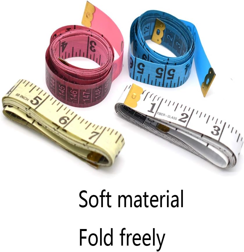 Dual Sided Tape Measure, Yueser Soft Tape Measure for Body Measuring Sewing, Family Use 150cm/60inch 2 Pack