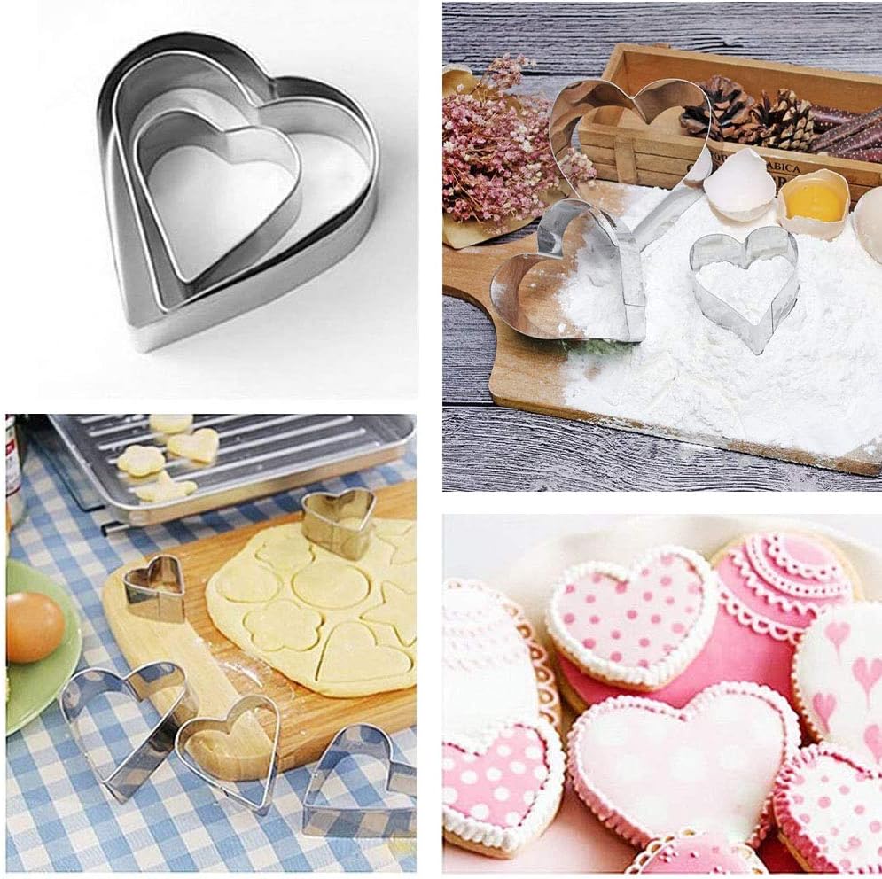 مجموعة تقطيع البسكويت 3 قطع