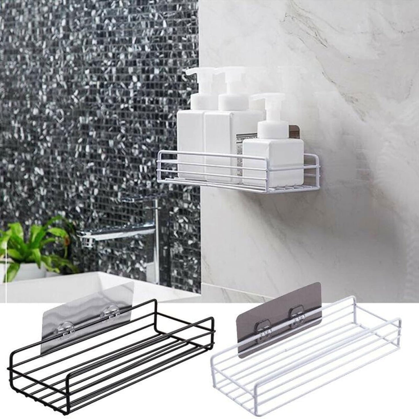 Steel kitchen or bathroom shelf 26x12 cm