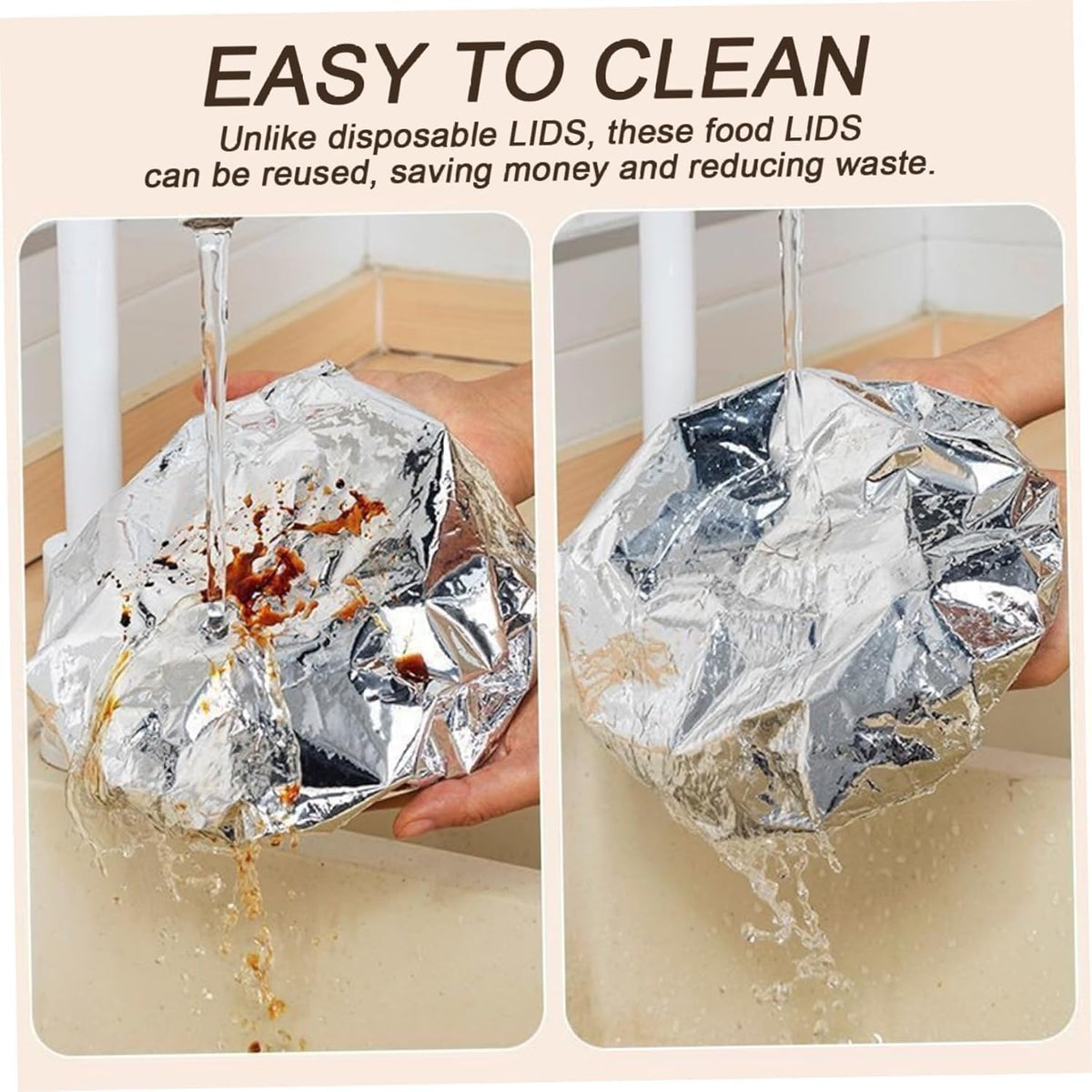 Aluminum Foil Food Storage Bags (10 pieces) – A smart solution to keep your food fresh!