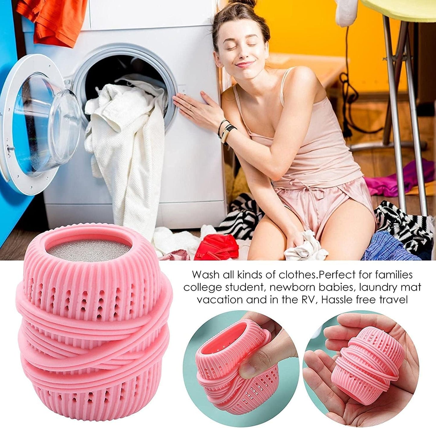 كرات غسيل سيليكون - بديل ذكي وآمن للمنظفات!