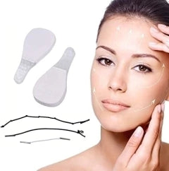 Invisible face-lifting tape, double-sided, for makeup, skin tightening, and wrinkle removal around the face, jaw, chin, and neck area.