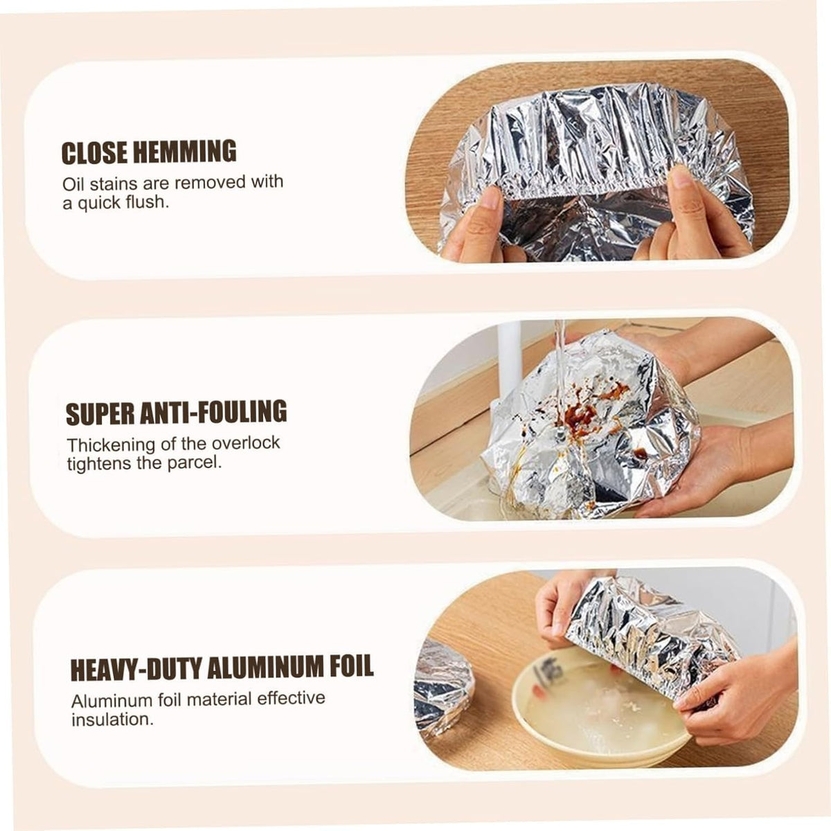 Aluminum Foil Food Storage Bags (10 pieces) – A smart solution to keep your food fresh!