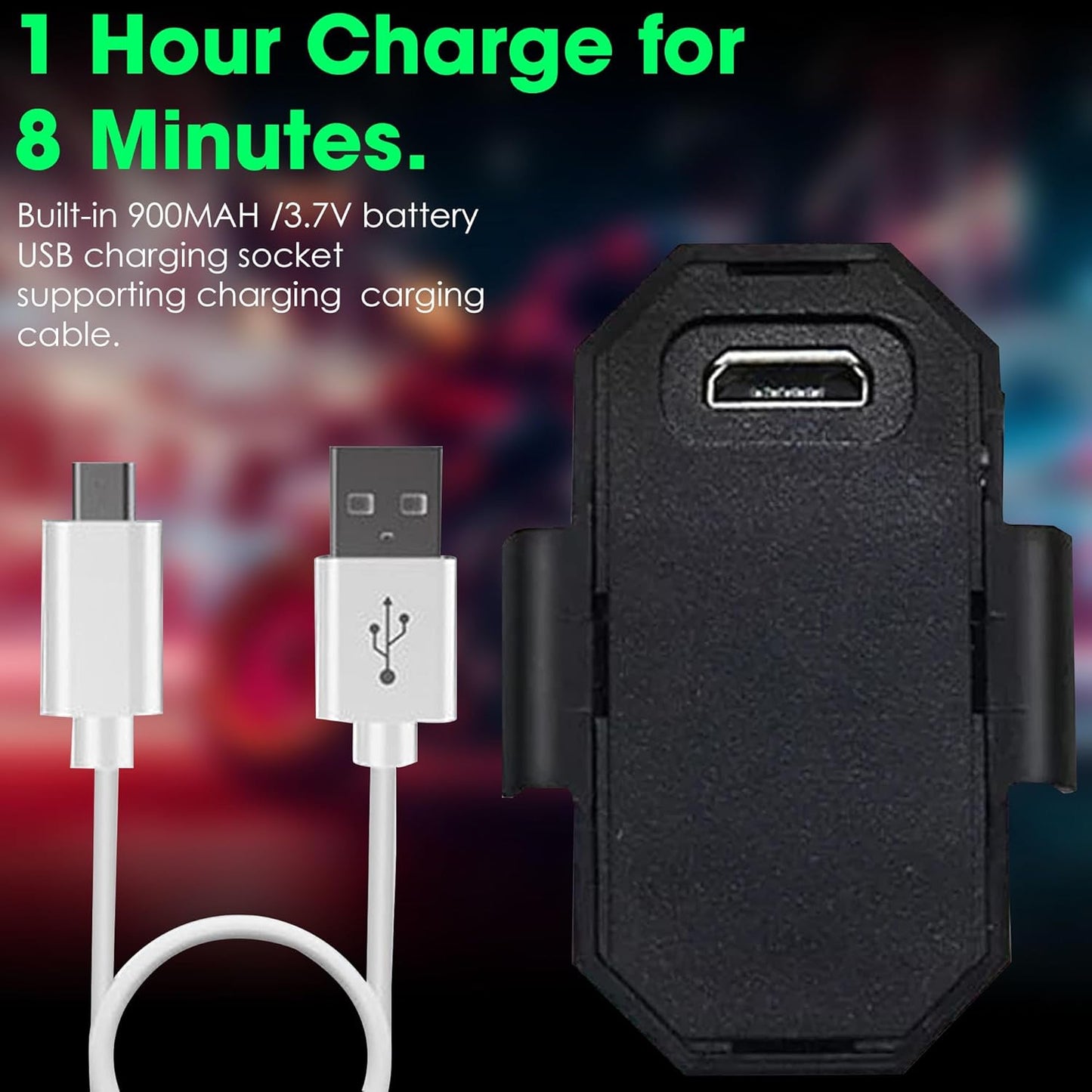 لطاش مصباح الطائرات المصنوع من الألومنيوم - 7 ألوان- مقاومة للماء وواضحة وامضة قابلة لإعادة الشحن لإشارة تحذير عالمية للدراجات النارية والسيارات والدراجات والطائرات بدون طيار والخوذة عدد 1