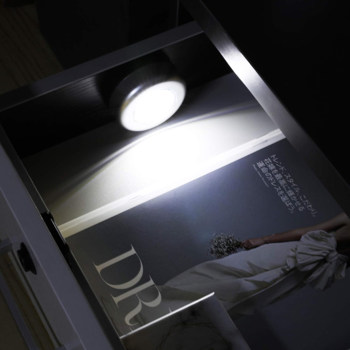 Small Adhesive Press-On LED Light - Batteries