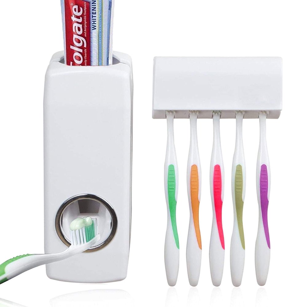 🪥 Toothpaste and Toothbrush Holder – Smart Organization and Elegance for Your Bathroom!