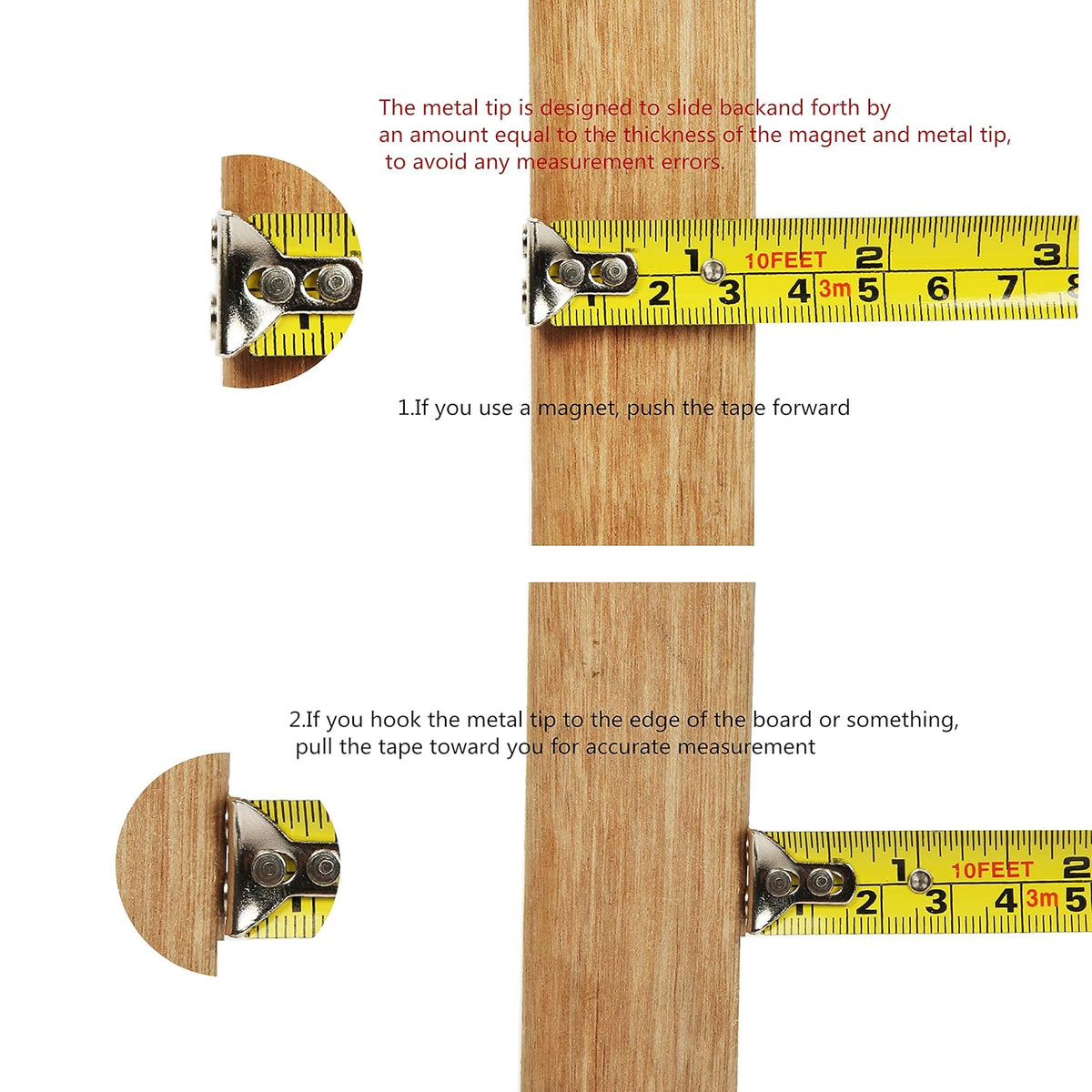Retractable Measuring Tape 5m - 16ft - Accuracy and Durability in Your Hands!