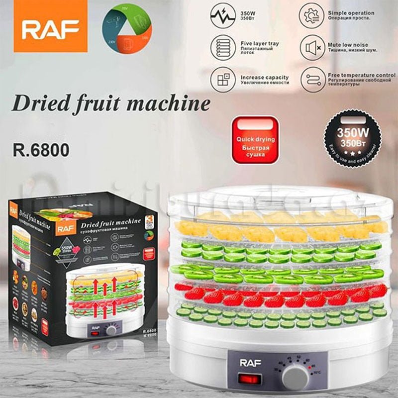 RAF R.6800 - Multi-layer Fruit Dryer with Smart Temperature Control and Increased Capacity