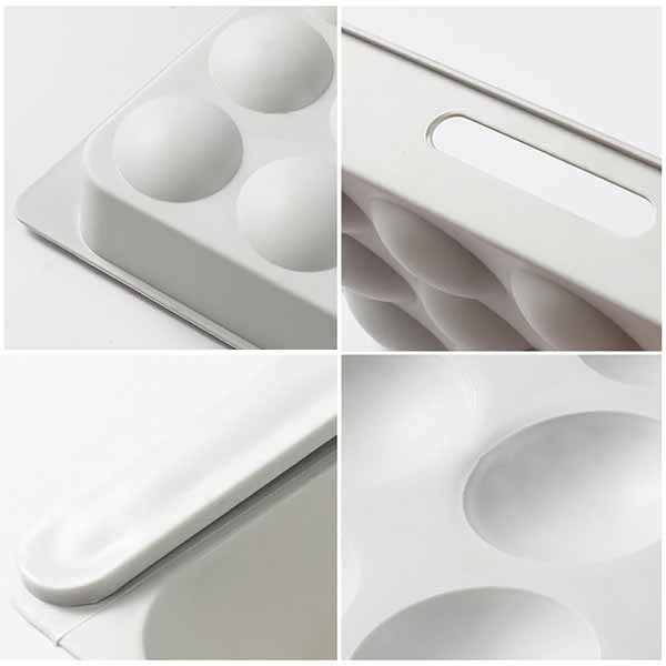 درج تخزين الثلاجة بلاستيك للبيض والمواد الغذائية تعليق