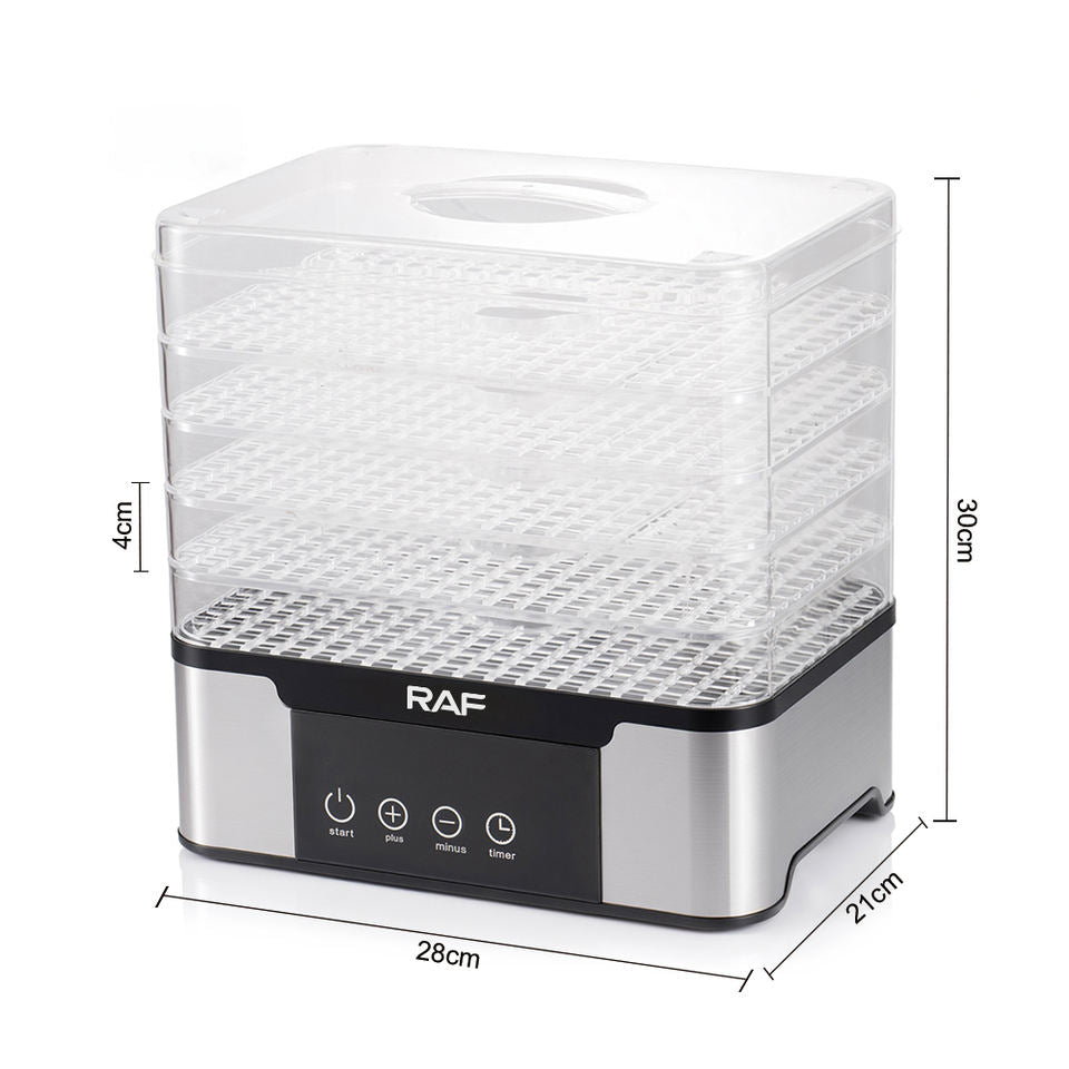 RAF R.6801 – آلة تجفيف فواكه رقمية بخمس طبقات وتحكم حراري ذكي