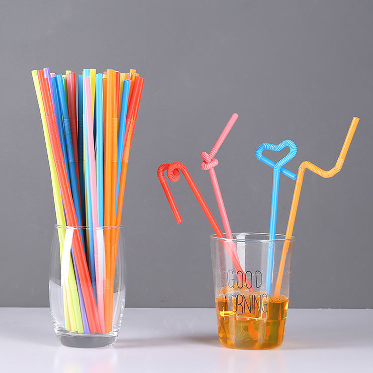 High-Quality Plastic Straws - Bendable and Decorative (50 Count)