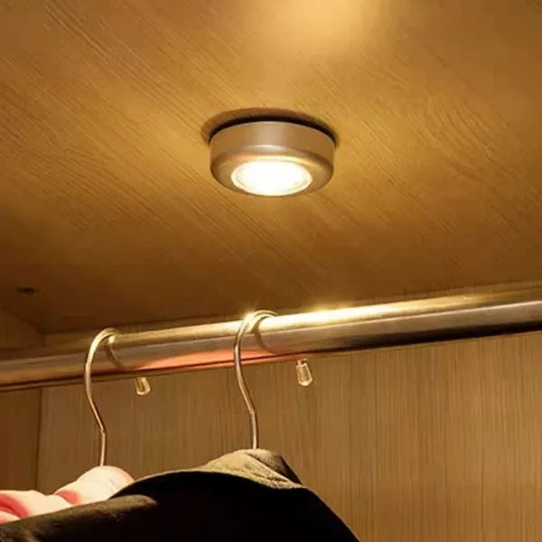 Small Adhesive Press-On LED Light - Batteries
